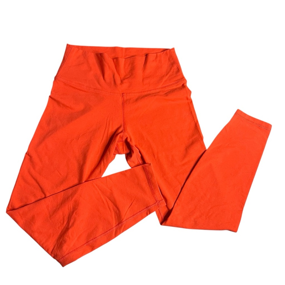 Old Navy Active Bright Orange Balance Leggings M Go-Dry Yoga Gym Running